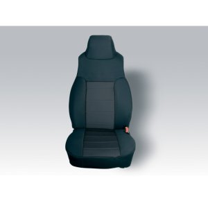 Jeep Wrangler Neoprene Seat Covers - Front - Rugged Ridge - Black - `03-`06